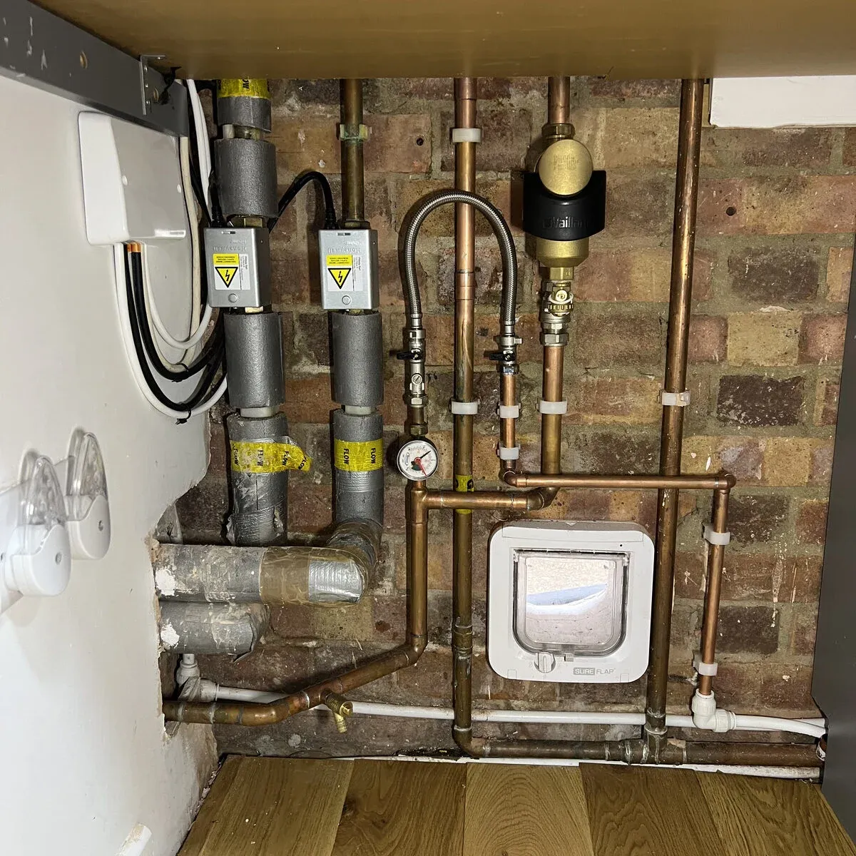 Gas Safe engineer carrying out a landlord gas safety inspection in Hornchurch