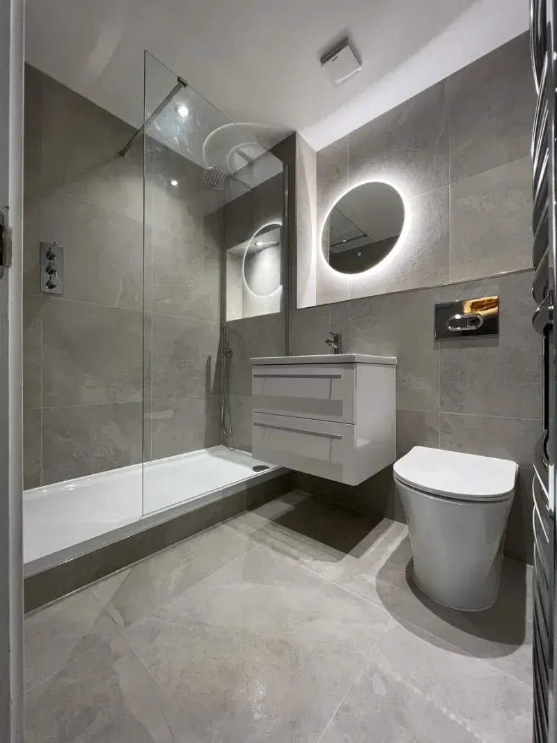 Completed bathroom installation in Gidea Park